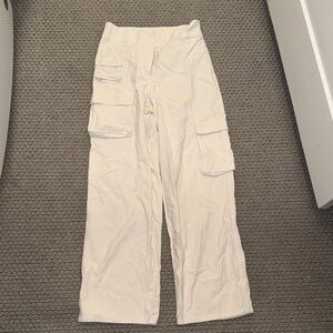 Aritzia Cream Cargo Pants